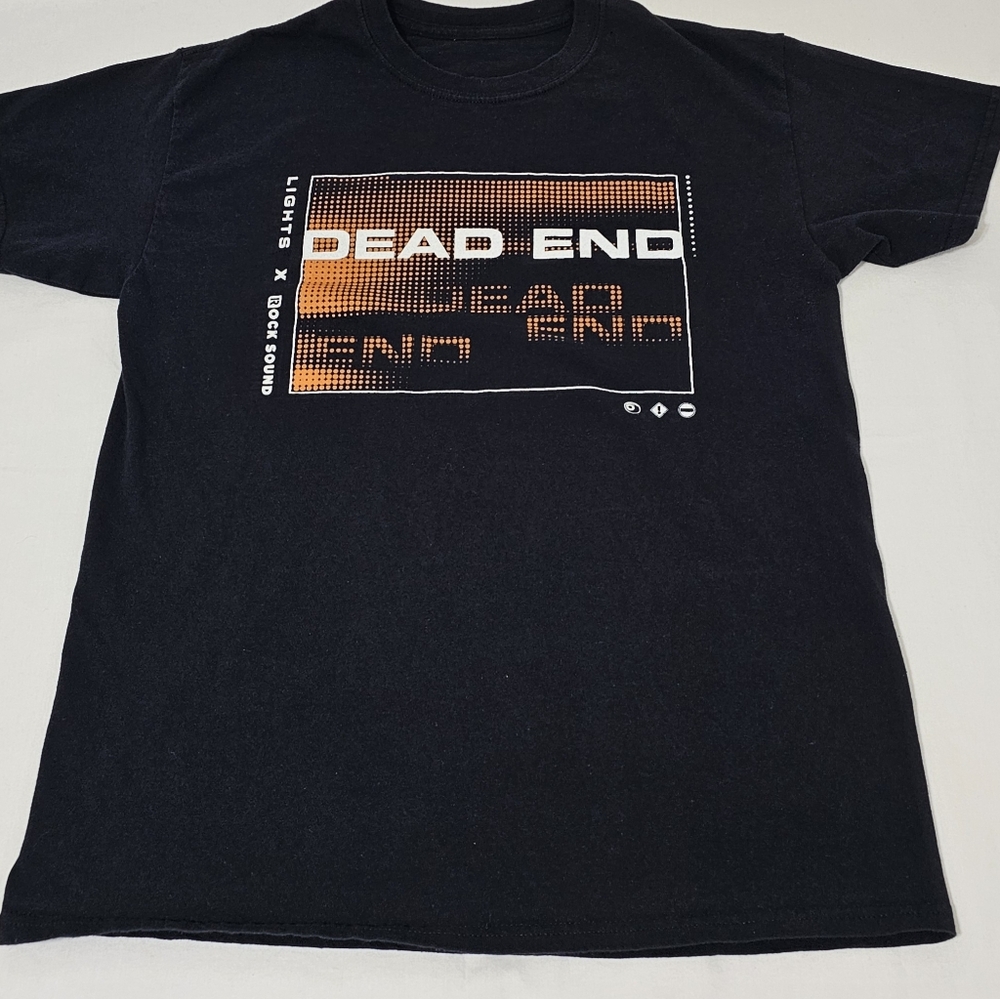 Lights x Rock Sound Dead End T-shirt Men's Medium Black